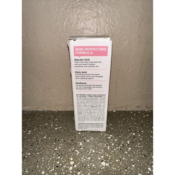 REVUELE Liquid‎ Facial Exfoliant Daily 5% Glycolic + Citric Acid Blend 125ml - Picture 3 of 4
